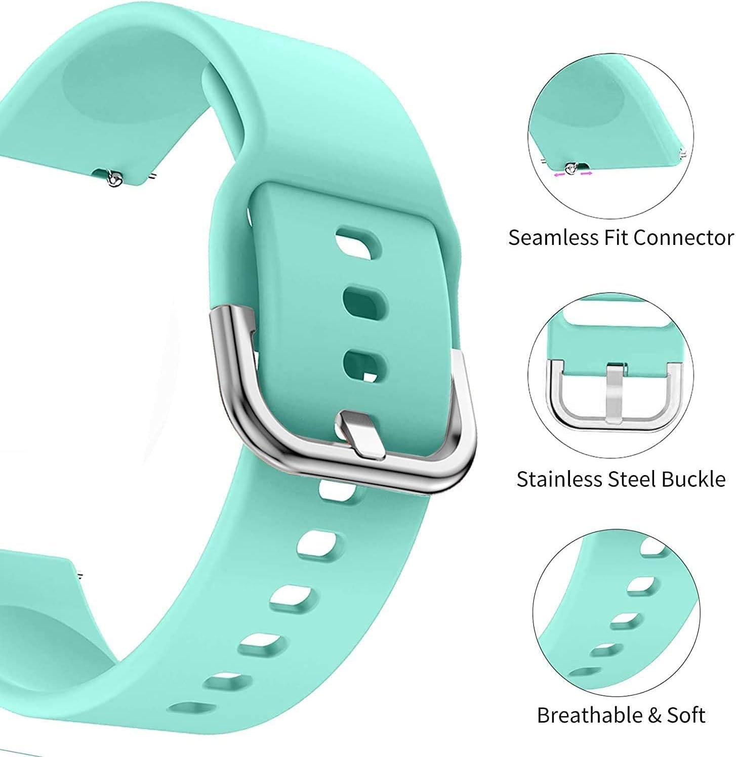 12 Pack 20Mm Silicone Bands Compatible with Samsung Galaxy Watch 7/FE/ 6/5/4 40Mm 44Mm,5 Pro 45Mm,6 4 Classic 43Mm 47Mm 42Mm 46Mm,Active 2 Band,3 41Mm for Women Men